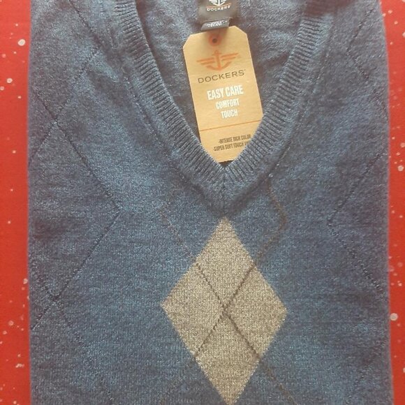 Docker's Men's Sweater Vest - Picture 2 of 5